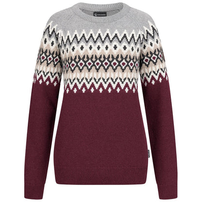 Giesswein Nordic Sweater 1 - bordeauxmelé 376
