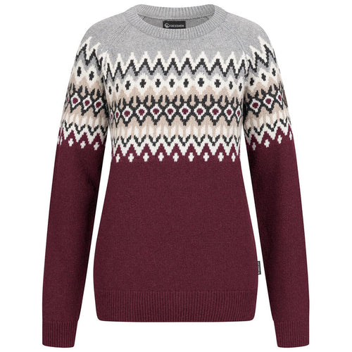 Giesswein Nordic Sweater 1 - bordeauxmelé 376