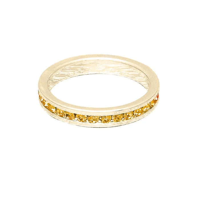 November (Topaz) Yellow Gold Ring | Size 8