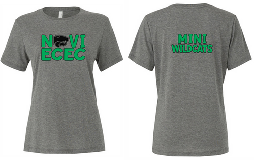 Novi ECEC, Women's Tri-Blend T-shirt, Logo 1