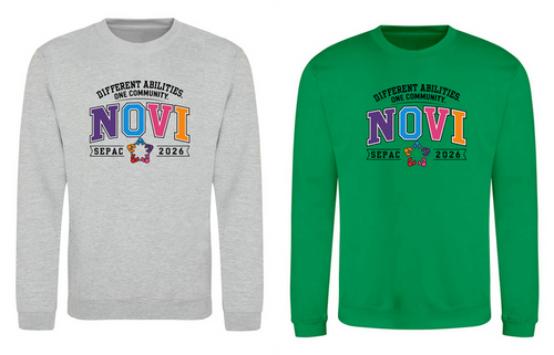NOVI SEPAC- One Community Crewneck Sweatshirt, Adult