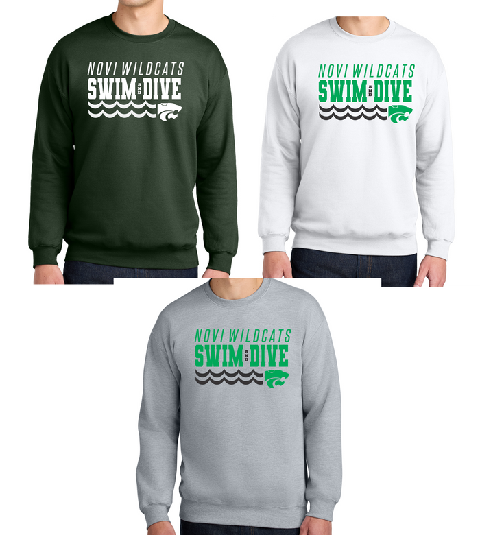 Novi Swim & Dive Crewneck Sweatshirt- Design #2