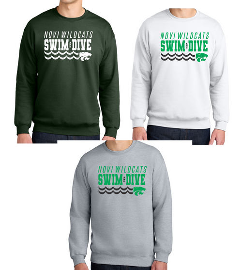 Novi Swim & Dive Crewneck Sweatshirt- Design #2