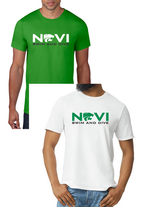 Novi Swim & Dive Crewneck T-Shirt- Design #3