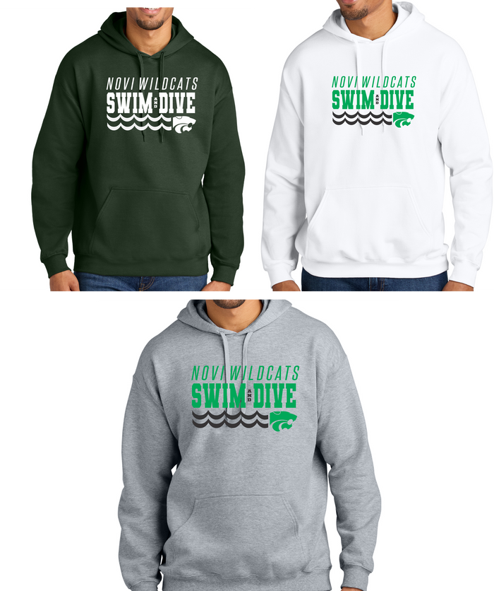 Novi Swim & Dive Hooded Sweatshirt- Design #2