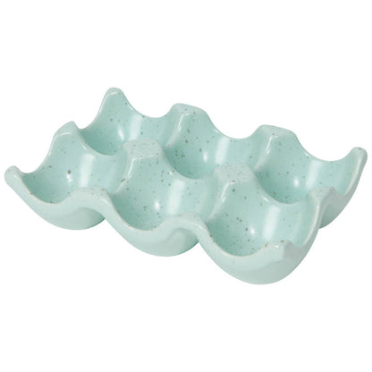 Now Designs by Danica - Robin's Egg Speckle Ceramic Egg Crate