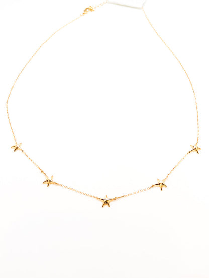 Oceana Starfish Necklace in Gold