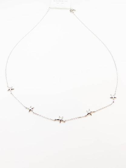Oceana Starfish Necklace in Silver