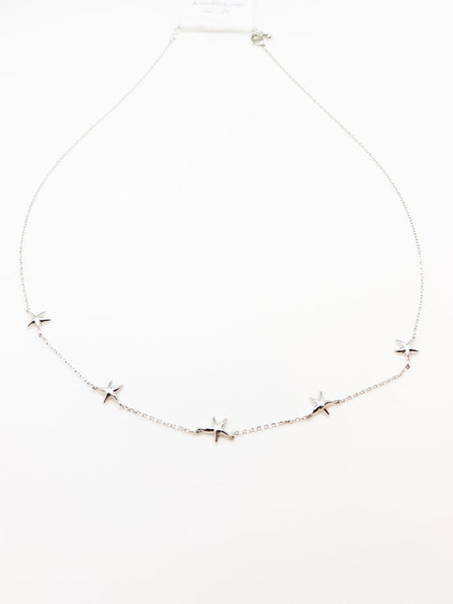 Oceana Starfish Necklace in Silver