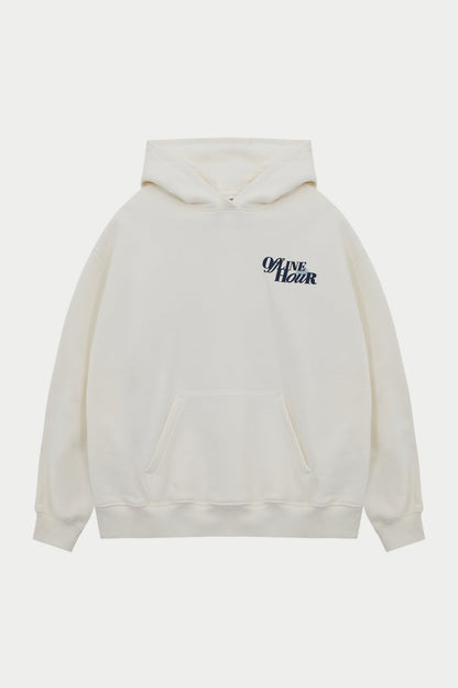OFFLINE HOUR OVERSIZED HOODIE - OFF WHITE