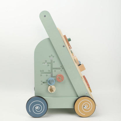 OmaOmaOma! Wooden Multi-Activity Push Baby Walker