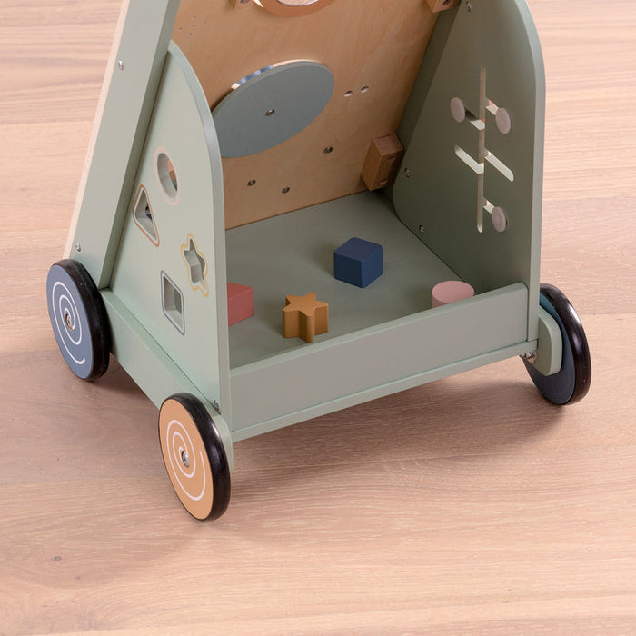 OmaOmaOma! Wooden Multi-Activity Push Baby Walker