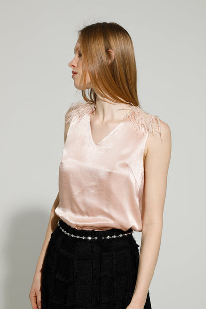 PABLITA SLEEVELESS TOP (CAMEO ROSE)