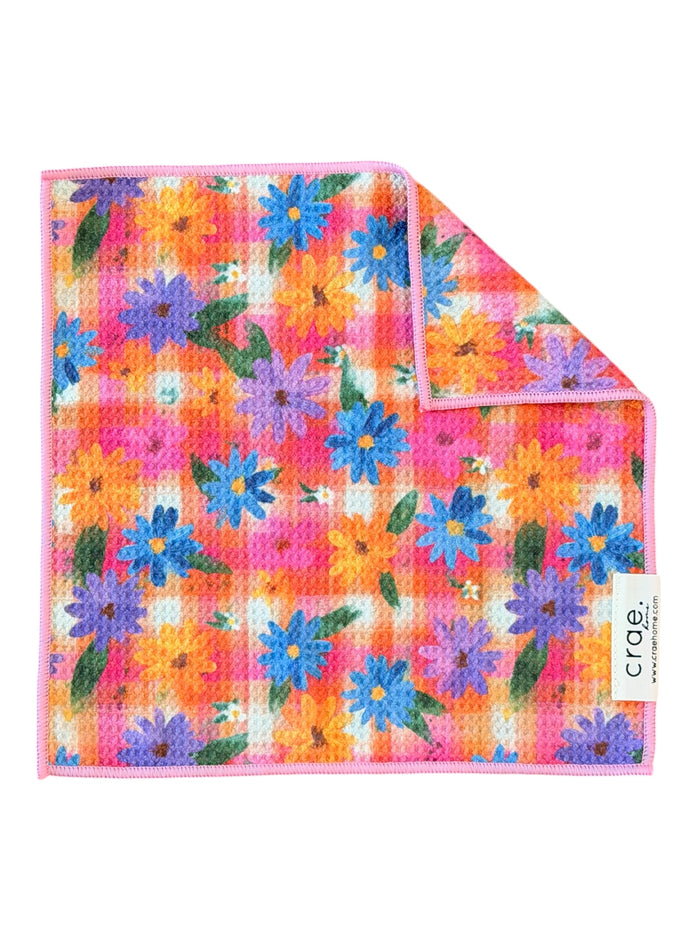 Painted Posies: Double-Sided Washcloth