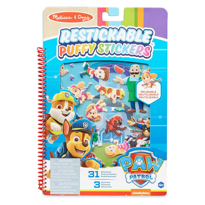 PAW Patrol Restickable Puffy Stickers activity book Adventure Bay