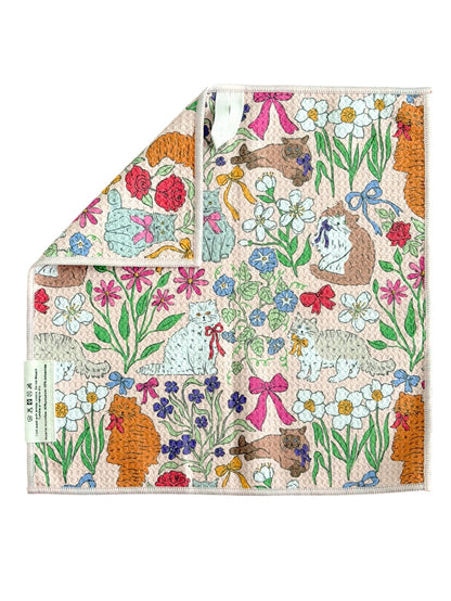 Paws & Petals: Double-Sided Washcloth