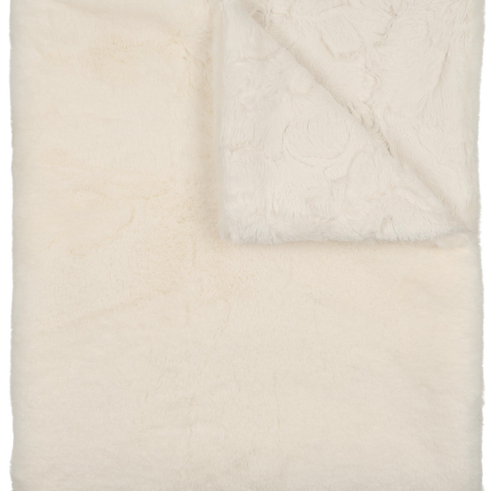 Peluche Bébé Lux Fur Blanket + Canvas Bag