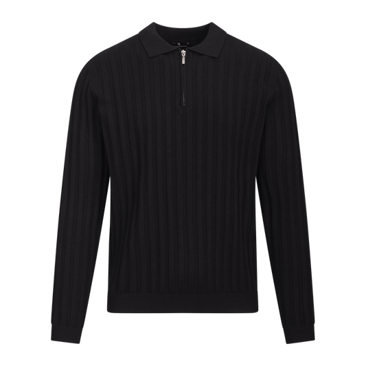 Urban Pioneers Male Phillip Half-zip SWEATER BLACK