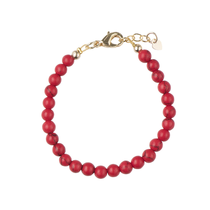 Red Dye Beads / Size 3" - Newborn
