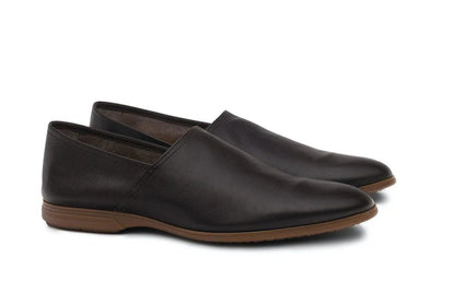 Moral Code Plume Men's House Shoe -Brown Leather-8  #color_brown-leather