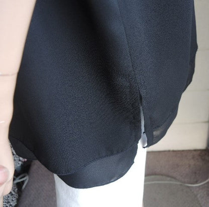 Plusss Double Layer Georgette Cami (Black, Cream, Navy)