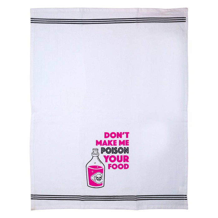 Poison Your Food Tea Towel - Closeout | Funatic - Wichita Home Outlet