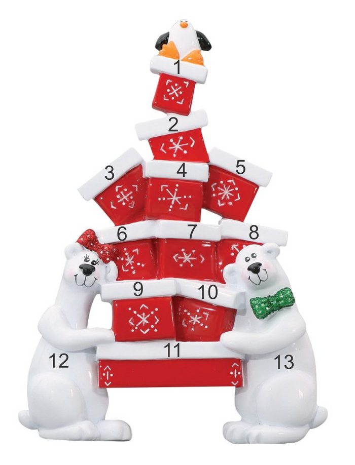 Polar Bear Gifts- Personalized Tabletop Decoration