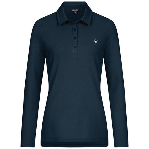 Giesswein Organic Polo Longsleeve W - bleu océan 540