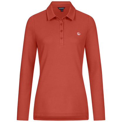 Giesswein Organic Polo Longsleeve W - flamme rouge 343