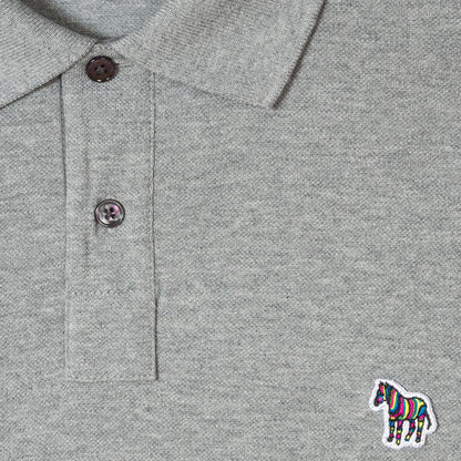 PS Paul Smith - Reg Fit LS Polo Shirt in Grey - Nigel Clare