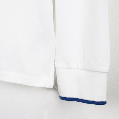 PS Paul Smith - Slim Fit LS Polo Shirt in White - Nigel Clare