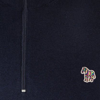 PS Paul Smith - Zip Neck Jumper in Navy - Nigel Clare