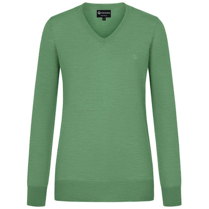 Giesswein V-Neck cotton Women - foin vert 405