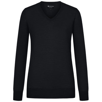 Giesswein V-Neck cotton Women - anthracite 029