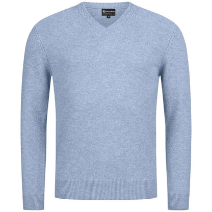 Giesswein Pullover Wool V-Neck M - ciel bleu 519