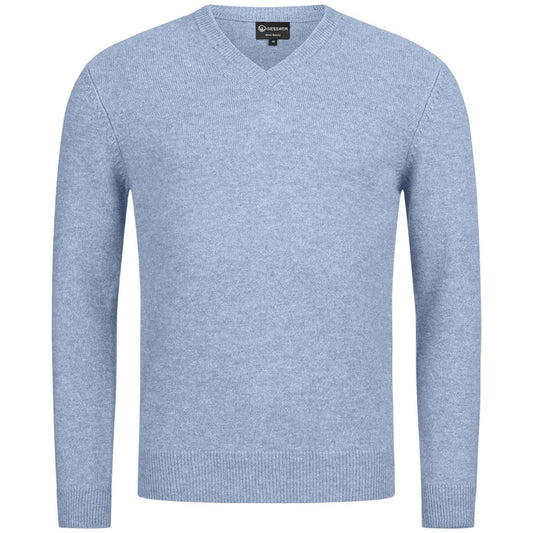 Giesswein Pullover Wool V-Neck M - ciel bleu 519
