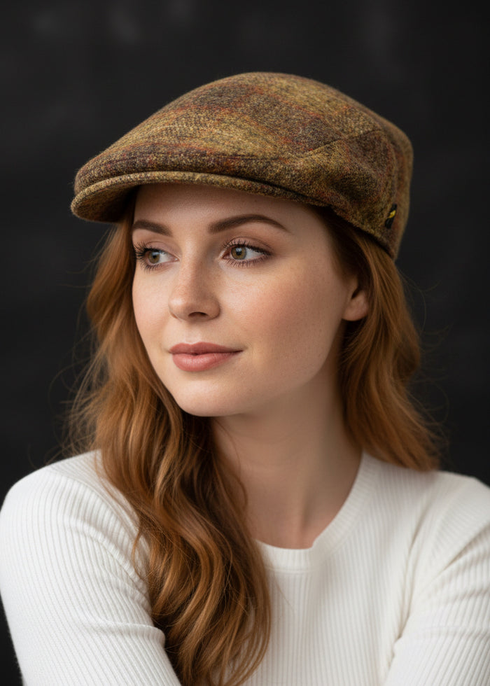 Pure Wool Aran Cap in Rustic Navy | Traditional Irish Craftsmanship