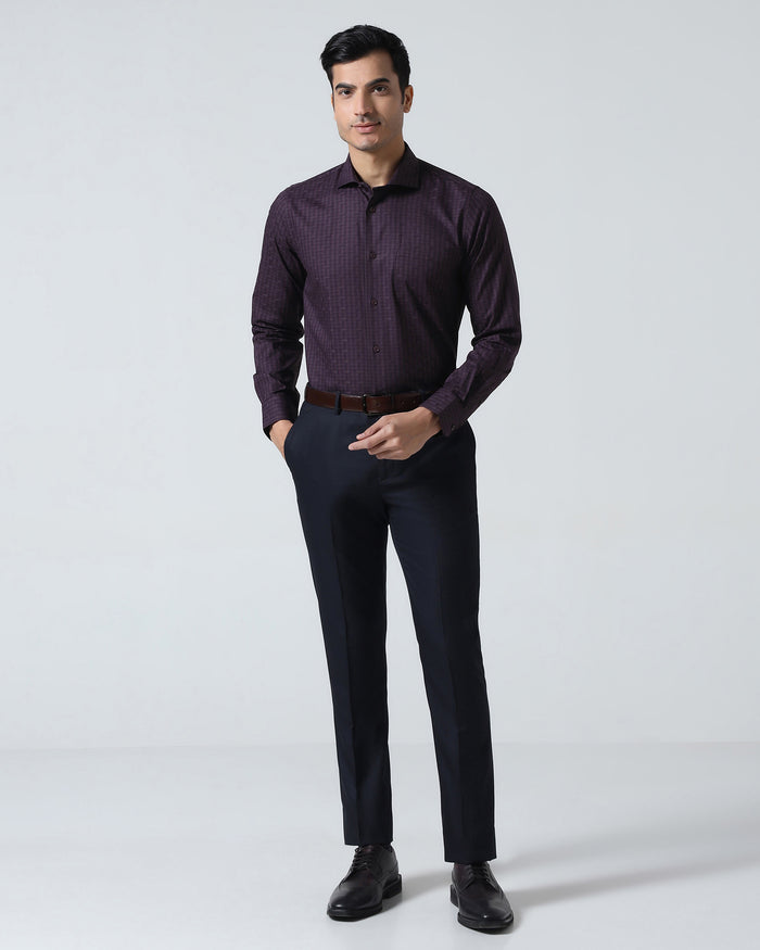 Purple Check Shirt - Echod