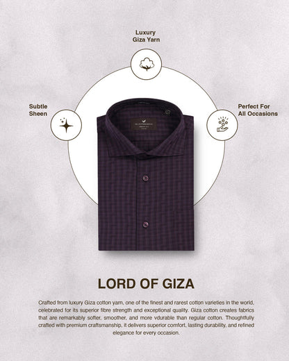 Purple Check Shirt - Echod