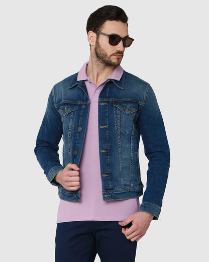 Purple Polo Neck T-Shirt