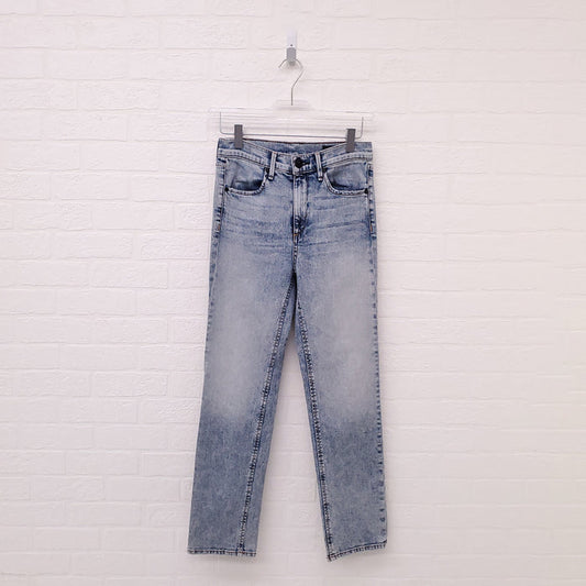RAG & BONE ACID WASH SKINNY JEANS - SIZE 24