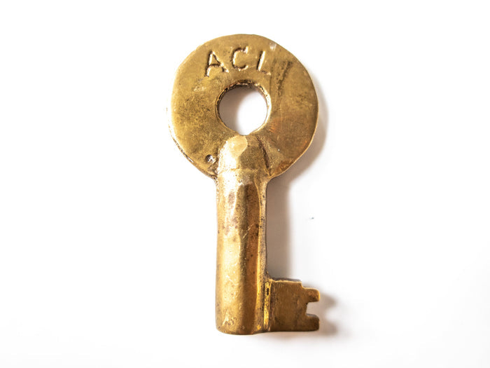 Railroad Key Adlake ACL RR Brass Skeleton Keys Set Atlantic Coast Line