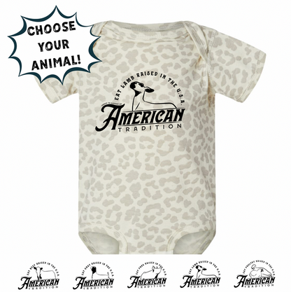 Raised in the USA-CHOOSE YOUR ANIMAL- Infant/Toddler/Youth