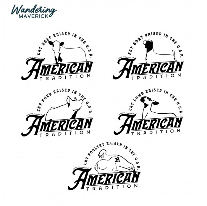 Raised in the USA-CHOOSE YOUR ANIMAL- Infant/Toddler/Youth