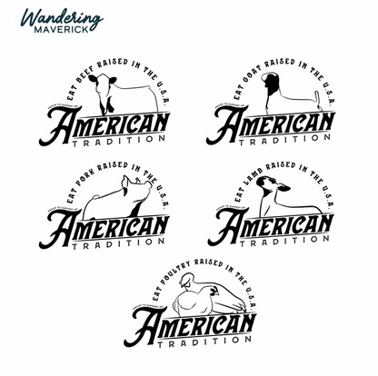 Raised in the USA-CHOOSE YOUR ANIMAL- Infant/Toddler/Youth