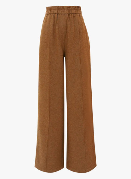 Rani Wide Leg Trousers (Brown)