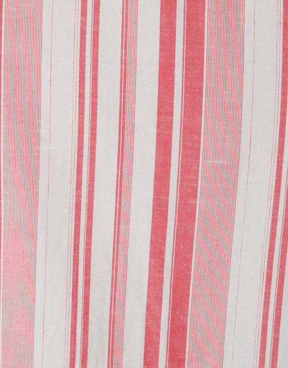 Red Striped Short Sleeves Shirt