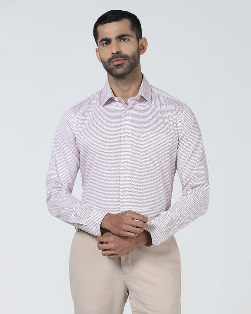 Red Unwrinkle Printed Shirt - Everest