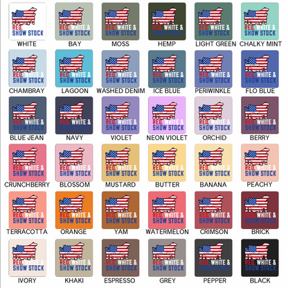 Red White & Show Stock – Comfort Colors T-Shirt