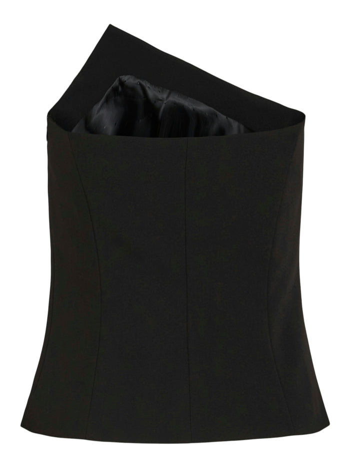 Rena Corsage Top (Black)